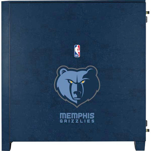 NBA Memphis Grizzlies Distressed Corsair 4000D Tempered Glass Mid-Tower ATX Case Skin