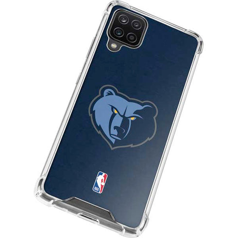 NBA Memphis Grizzlies Distressed Galaxy A12 Clear Case
