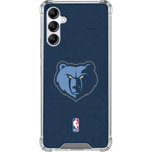 NBA Memphis Grizzlies Distressed Galaxy A15 5G Clear Case