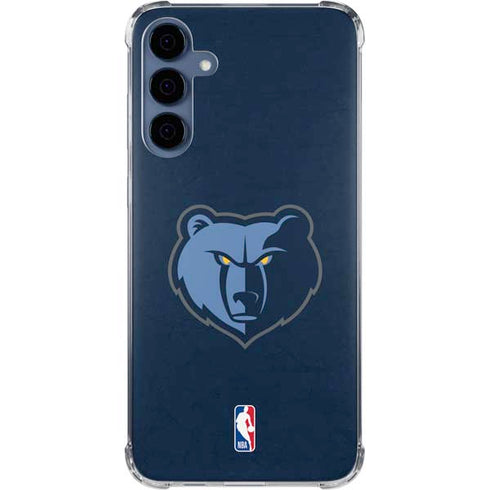 NBA Memphis Grizzlies Distressed Galaxy A35 5G Clear Case
