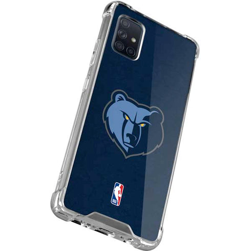NBA Memphis Grizzlies Distressed Galaxy A51 5G Clear Case