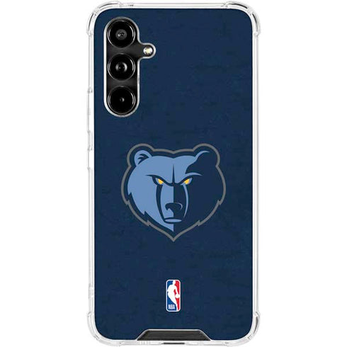 NBA Memphis Grizzlies Distressed Galaxy A54 5G Clear Case