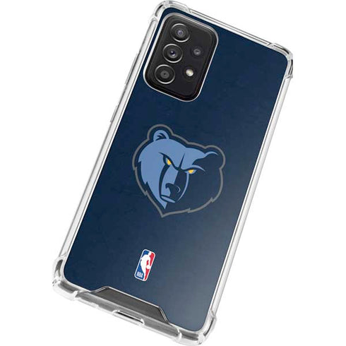 NBA Memphis Grizzlies Distressed Galaxy A72 5G Clear Case