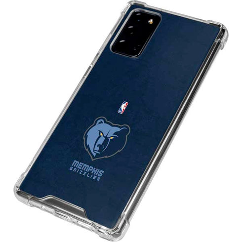 NBA Memphis Grizzlies Distressed Galaxy Note20 5G Clear Case