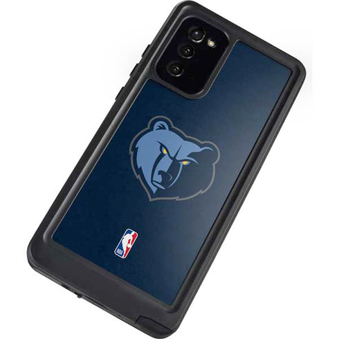 NBA Memphis Grizzlies Distressed Galaxy Note20 5G Waterproof Case