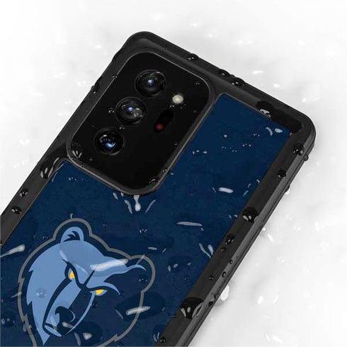 NBA Memphis Grizzlies Distressed Galaxy Note20 Ultra 5G Waterproof Case