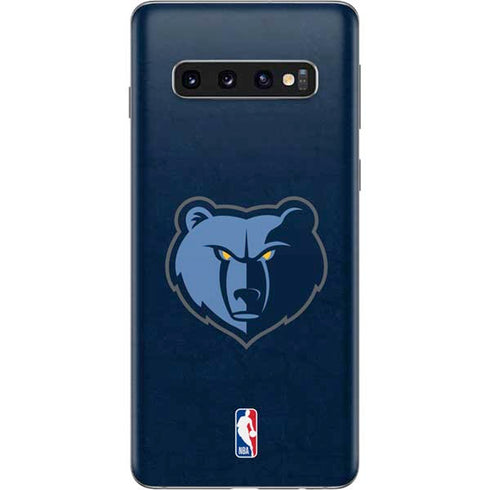 NBA Memphis Grizzlies Distressed Galaxy S10 Skin