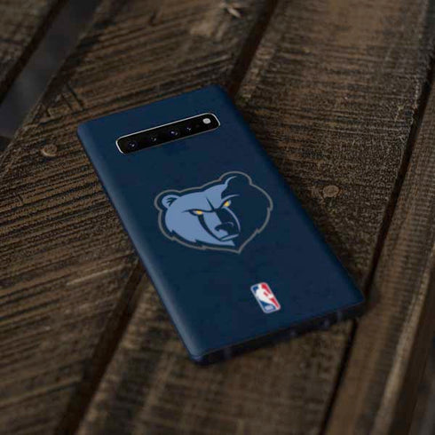 NBA Memphis Grizzlies Distressed Galaxy S10 Skin
