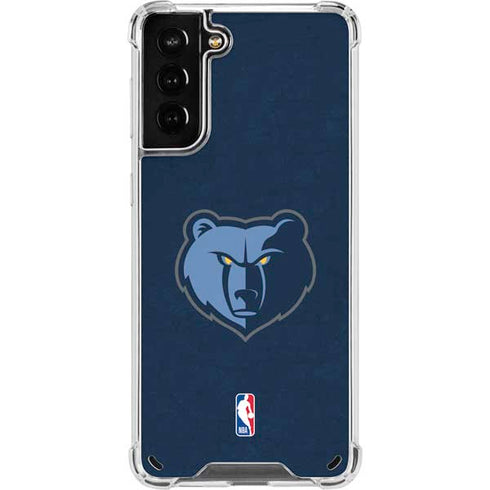 NBA Memphis Grizzlies Distressed Galaxy S21 Plus 5G Clear Case