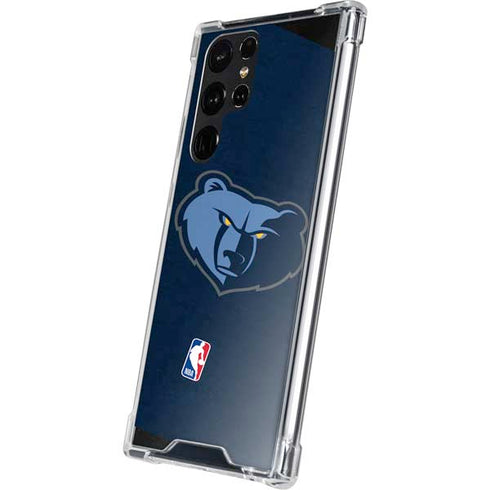 NBA Memphis Grizzlies Distressed Galaxy S22 Ultra Clear Case