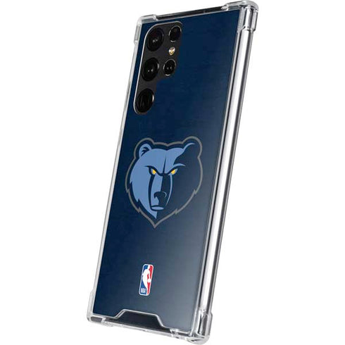 NBA Memphis Grizzlies Distressed Galaxy S23 Ultra Clear Case