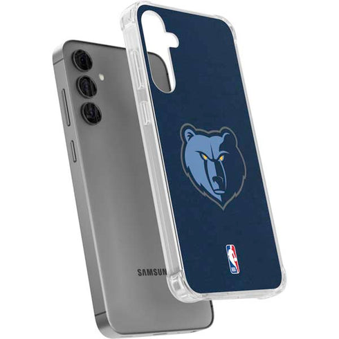 NBA Memphis Grizzlies Distressed Galaxy S24 Plus Clear Case