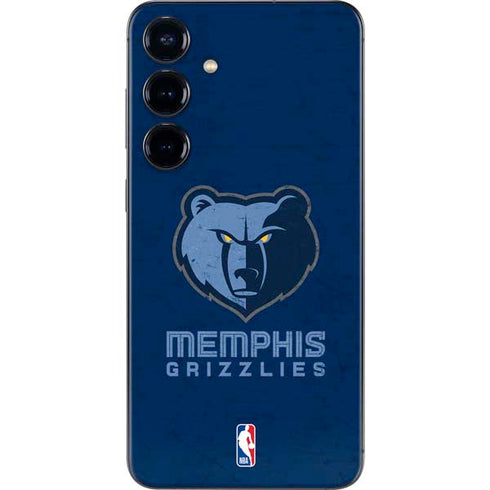 NBA Memphis Grizzlies Distressed Galaxy S25 Skin