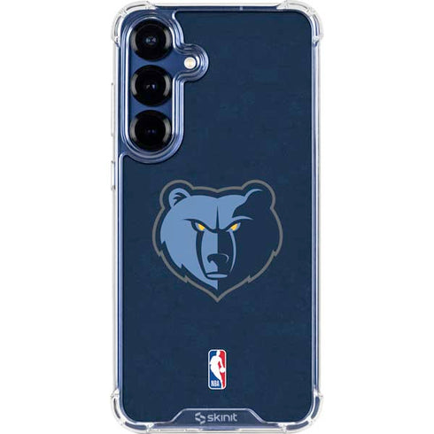 NBA Memphis Grizzlies Distressed Galaxy S25 Clear Case
