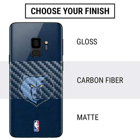 NBA Memphis Grizzlies Distressed Galaxy S9 Skin