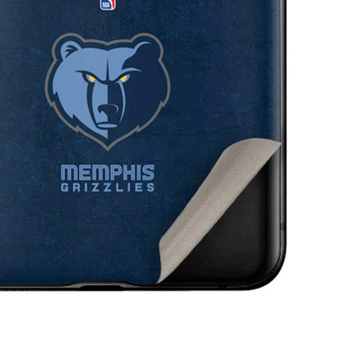 NBA Memphis Grizzlies Distressed Galaxy Z Flip Skin