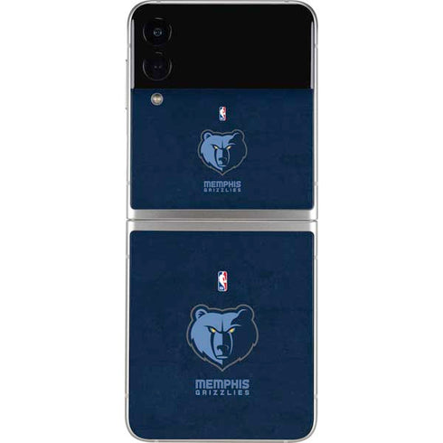 NBA Memphis Grizzlies Distressed Galaxy Z Flip3 5G Skin