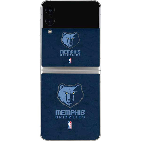 NBA Memphis Grizzlies Distressed Galaxy Z Flip4 5G Skin