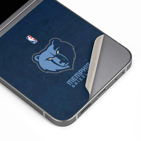 NBA Memphis Grizzlies Distressed Galaxy Z Flip6 Skin
