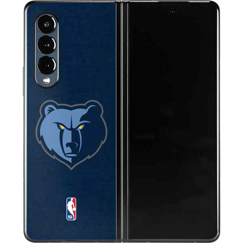 NBA Memphis Grizzlies Distressed Galaxy Z Fold3 5G Skin
