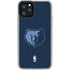 NBA Memphis Grizzlies Distressed iPhone 11 Pro Clear Case