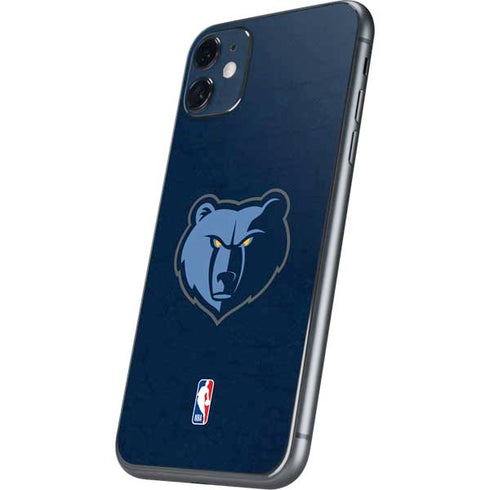 NBA Memphis Grizzlies Distressed iPhone 11 Skin