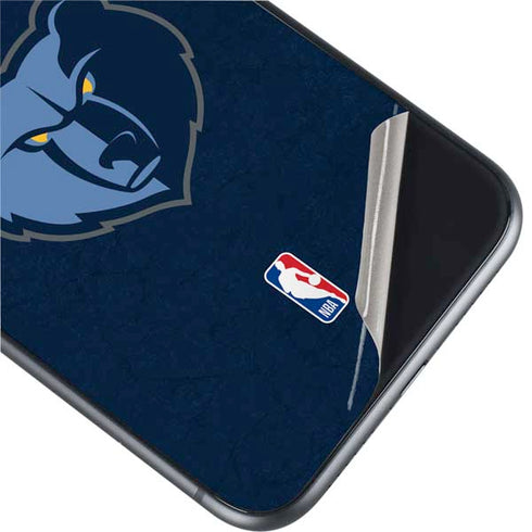 NBA Memphis Grizzlies Distressed iPhone 11 Skin