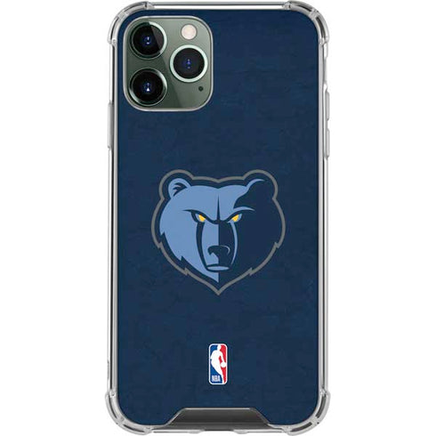 NBA Memphis Grizzlies Distressed iPhone 12 Pro Clear Case