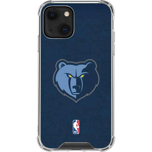 NBA Memphis Grizzlies Distressed iPhone 13 Mini Clear Case