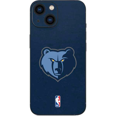 NBA Memphis Grizzlies Distressed iPhone 13 Mini Skin