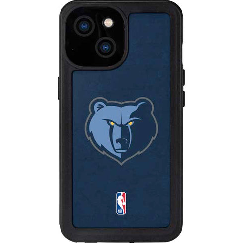 NBA Memphis Grizzlies Distressed iPhone 13 Mini Waterproof Case