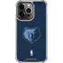 NBA Memphis Grizzlies Distressed iPhone 13 Pro Clear Case