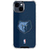 NBA Memphis Grizzlies Distressed iPhone 14 Plus Clear Case