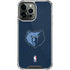 NBA Memphis Grizzlies Distressed iPhone 14 Pro Max Clear Case