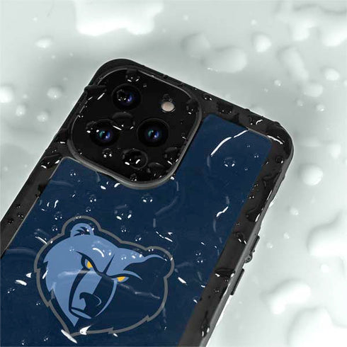NBA Memphis Grizzlies Distressed iPhone 14 Pro Max Waterproof Case