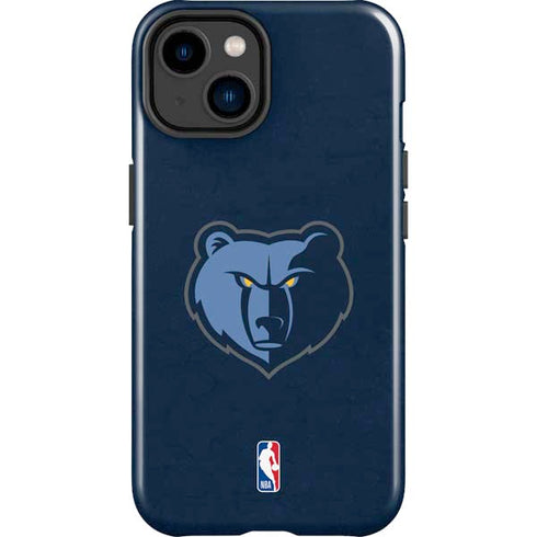 NBA Memphis Grizzlies Distressed iPhone 15 Impact Case