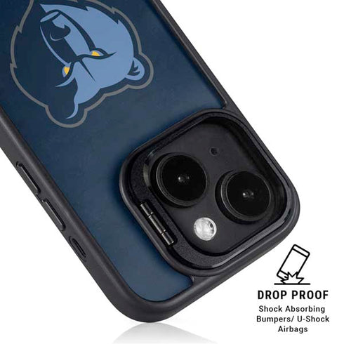 NBA Memphis Grizzlies Distressed iPhone 15 Kickstand Case