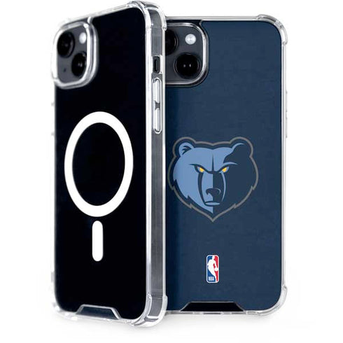 NBA Memphis Grizzlies Distressed iPhone 15 MagSafe Case