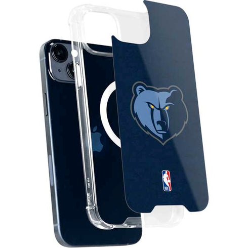 NBA Memphis Grizzlies Distressed iPhone 15 MagSafe Case