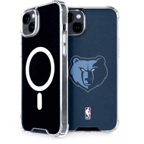 NBA Memphis Grizzlies Distressed iPhone 15 Plus MagSafe Case