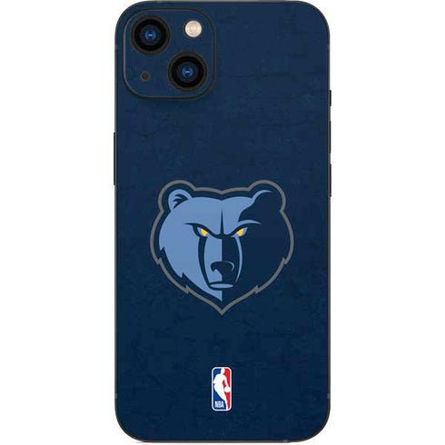 NBA Memphis Grizzlies Distressed iPhone 15 Plus Skin