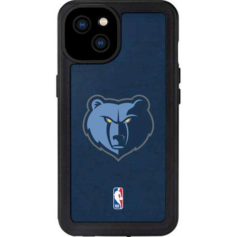 NBA Memphis Grizzlies Distressed iPhone 15 Plus Waterproof Case