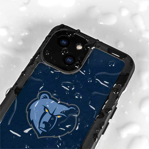 NBA Memphis Grizzlies Distressed iPhone 15 Plus Waterproof Case