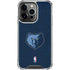 NBA Memphis Grizzlies Distressed iPhone 15 Pro Clear Case