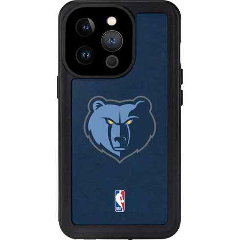NBA Memphis Grizzlies Distressed iPhone 15 Pro Waterproof Case