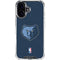 NBA Memphis Grizzlies Distressed iPhone 16 Clear Case