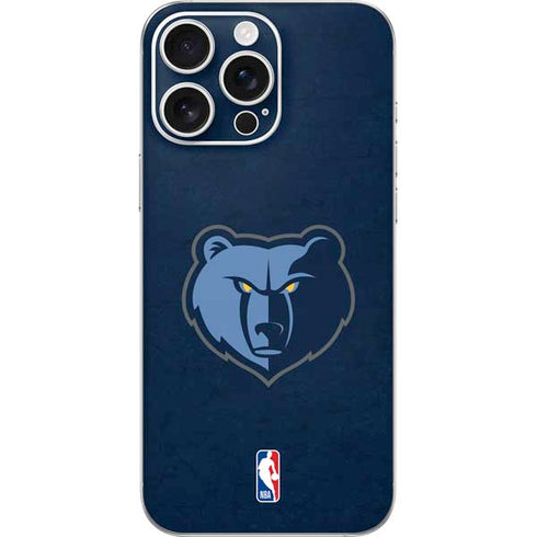 NBA Memphis Grizzlies Distressed iPhone 16 Pro Max Skin