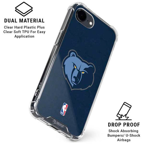 NBA Memphis Grizzlies Distressed iPhone 16e Clear Case