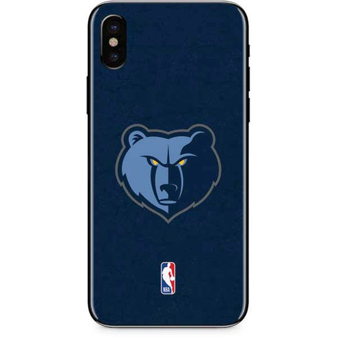 NBA Memphis Grizzlies Distressed iPhone XS Max Skin