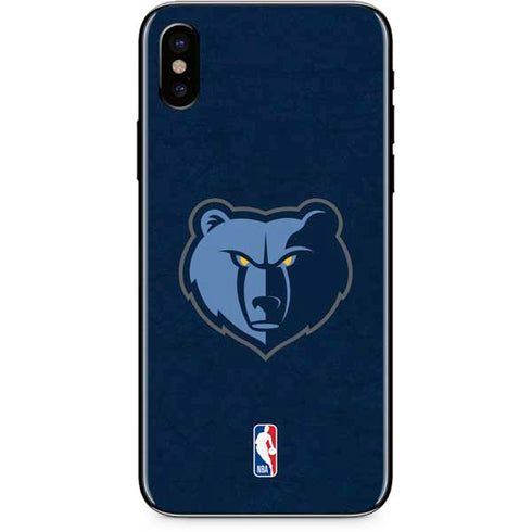 NBA Memphis Grizzlies Distressed iPhone XS Skin